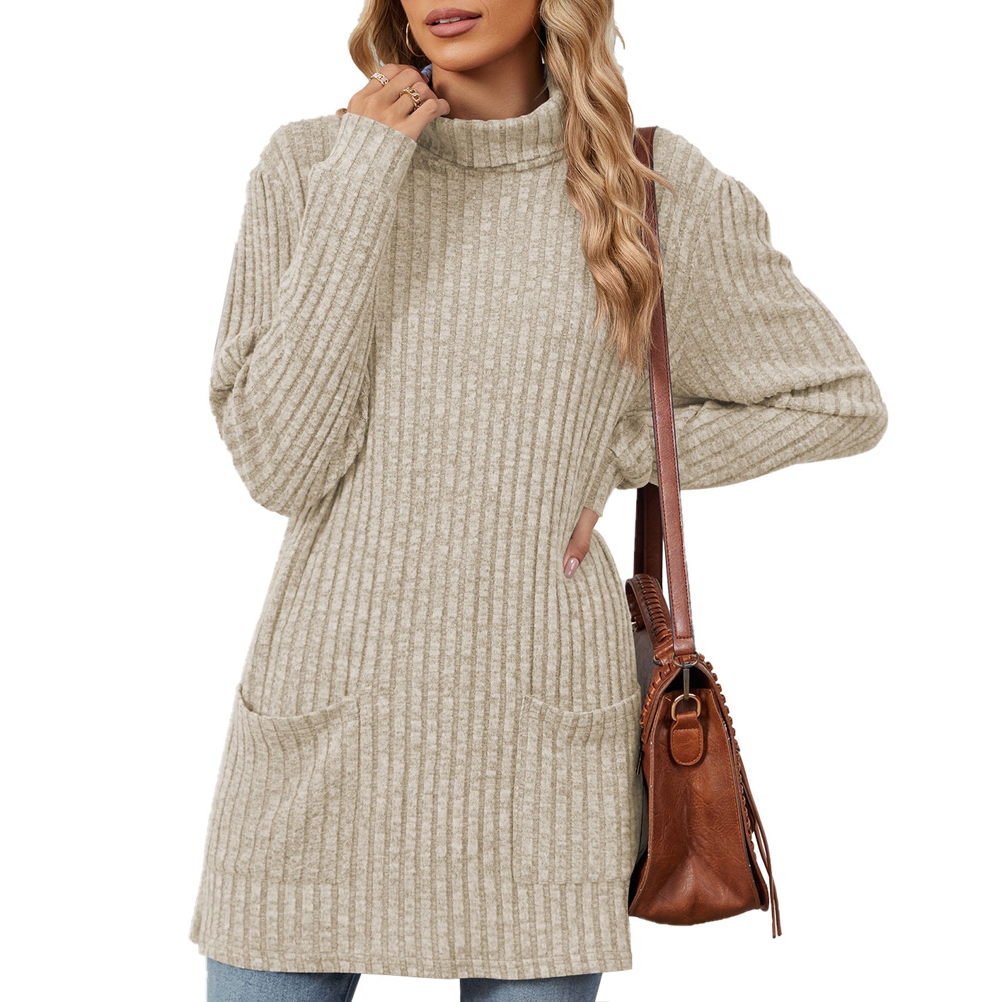 Pull Femme Long Casual Confort