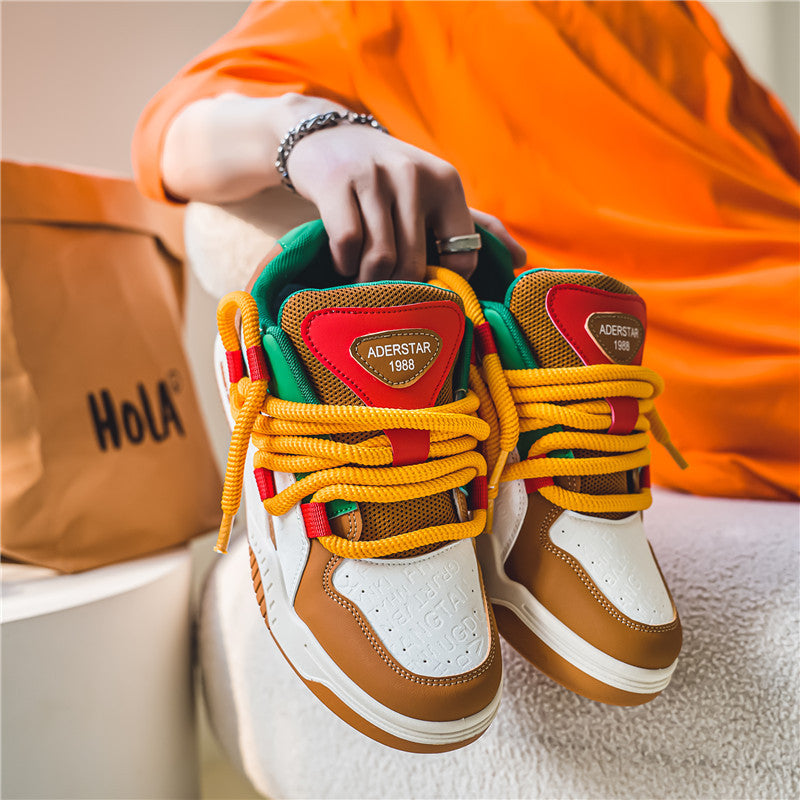 Baskets Homme Rétro Colorées – Style Urbain & Confort