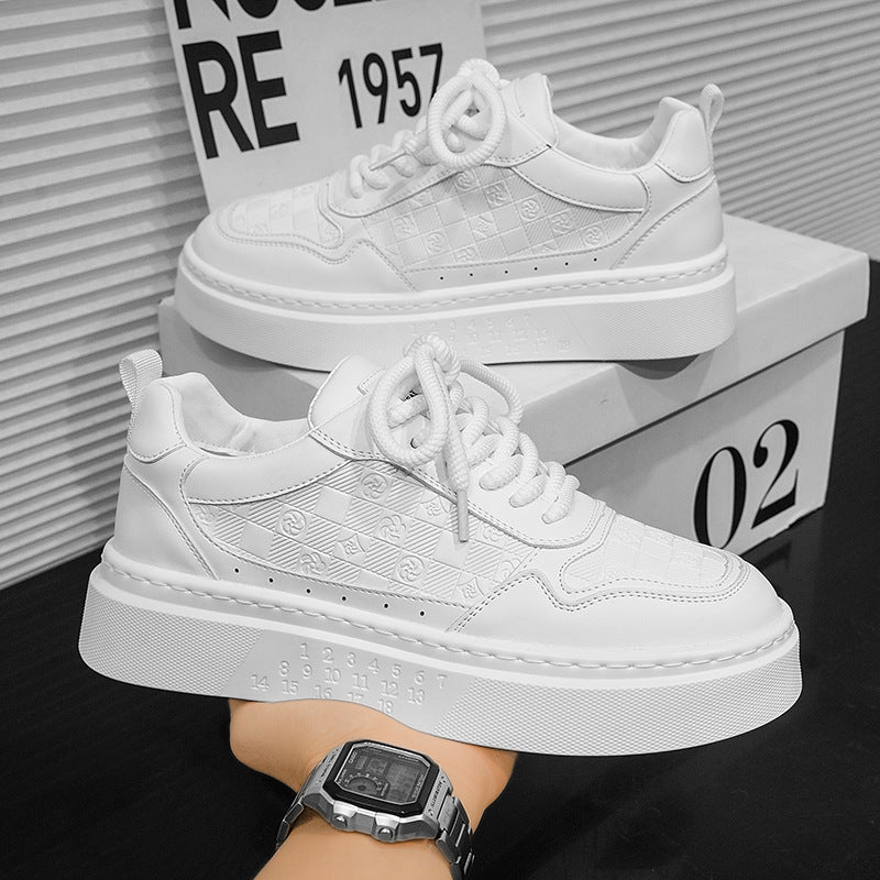 Baskets Homme Blanches Rehaussantes – Style & Confort