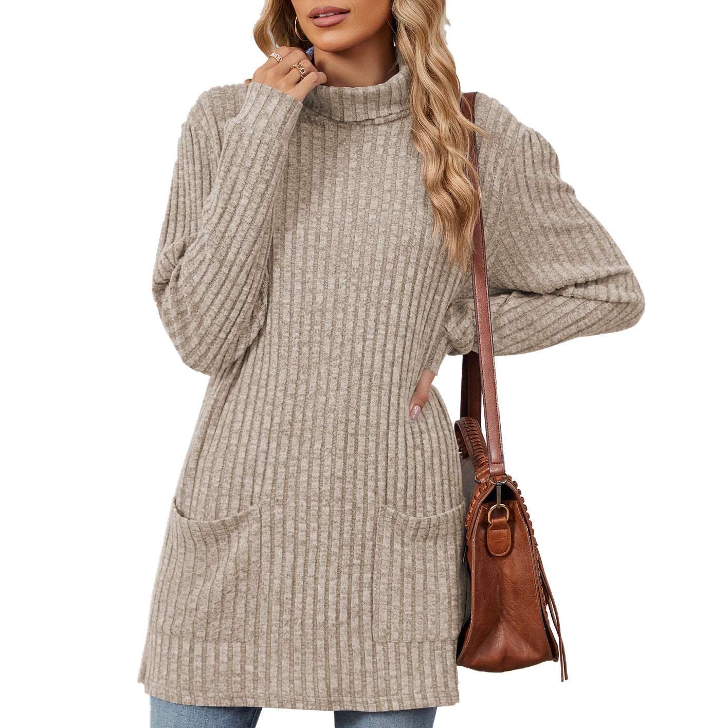 Pull Femme Long Casual Confort