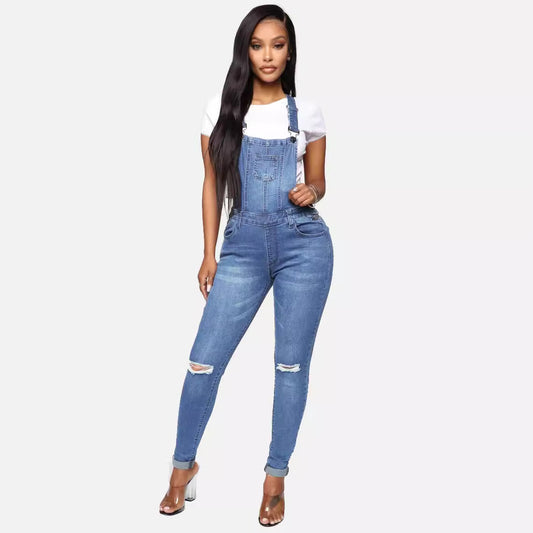 Salopette Jean Femme Slim Denim