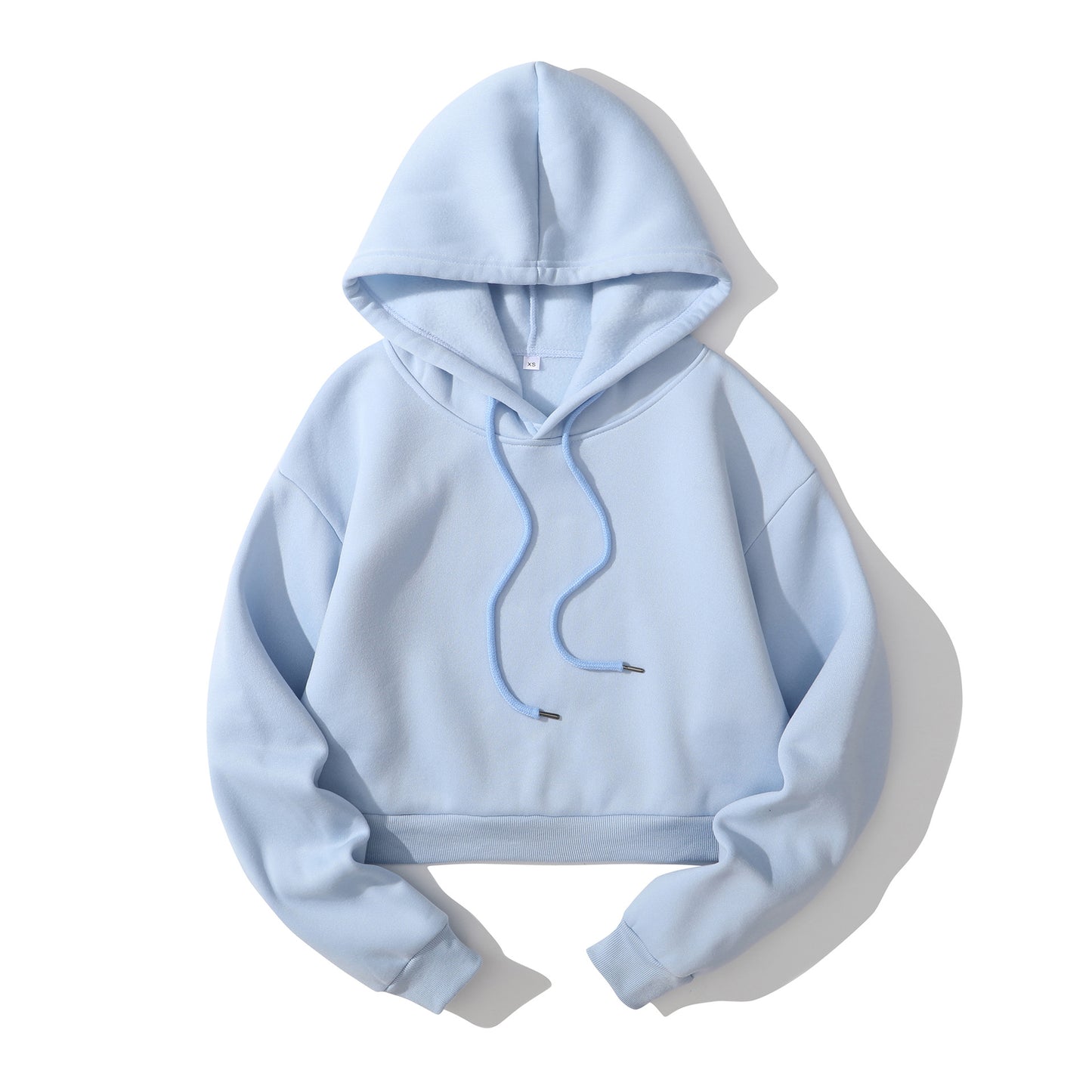 Hoodie Femme Court Taille Haute – Sweat à Capuche Polaire Tendance