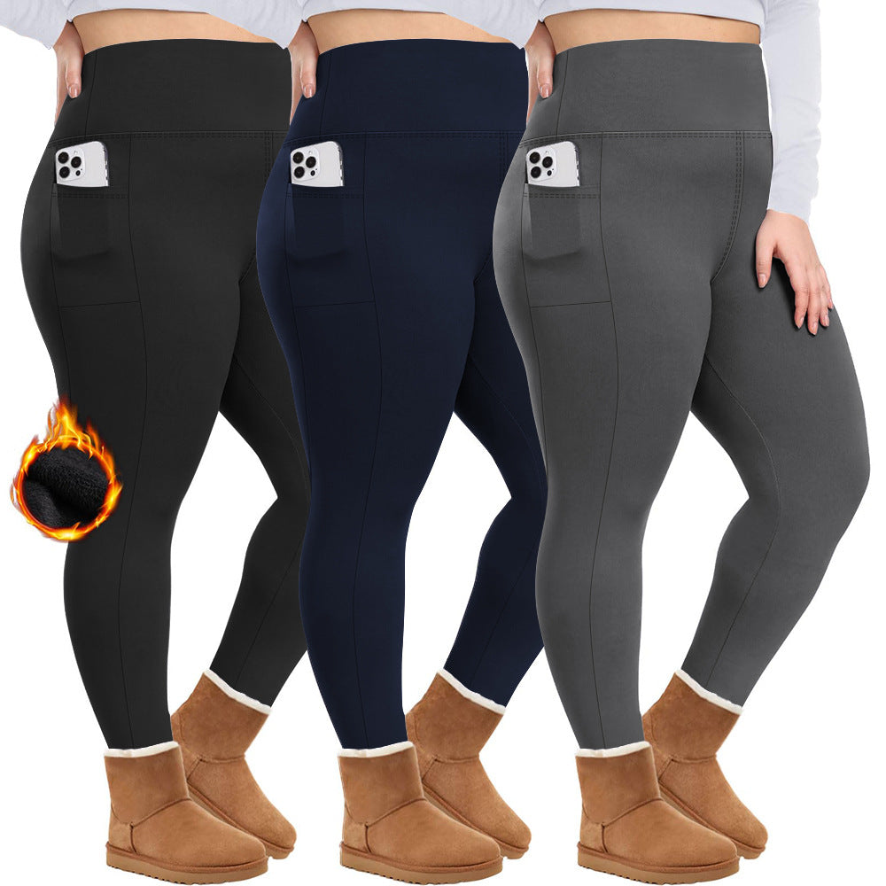 Legging Femme Polaire Taille Haute – Yoga & Hiver Ultra Chaud