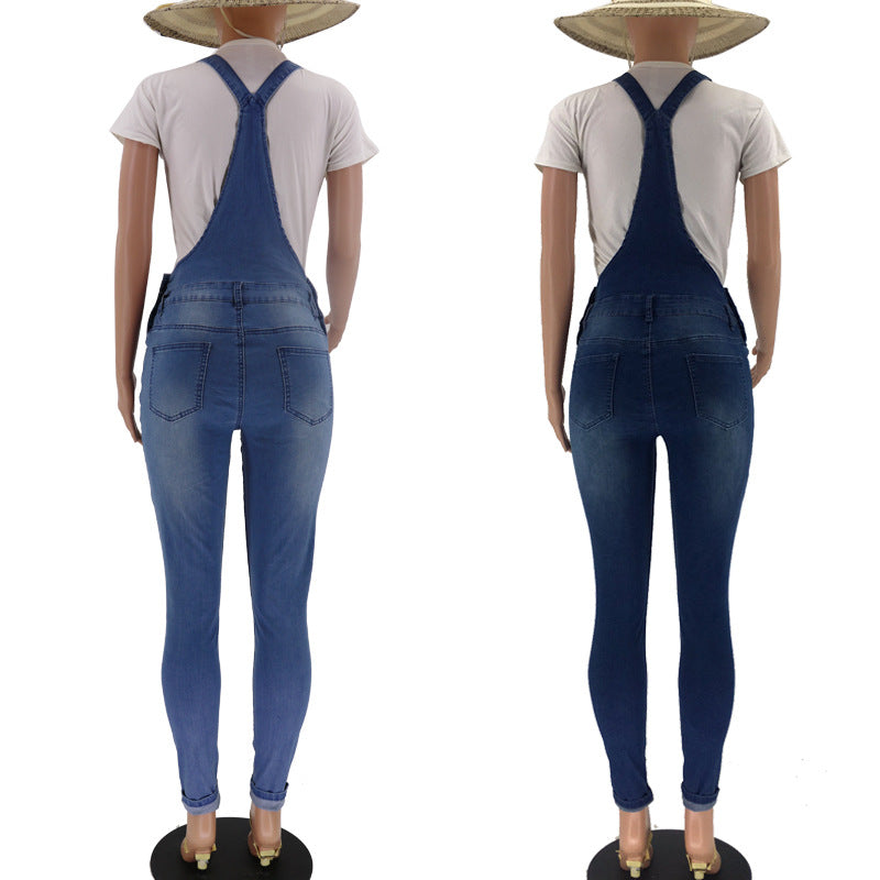 Salopette Jean Femme Slim Denim
