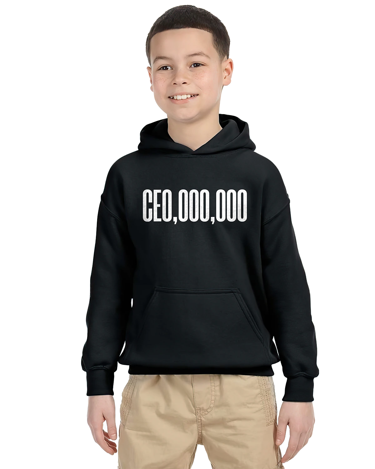 Sweat à capuche enfant “CEO,000,000” – Style urbain et tendance