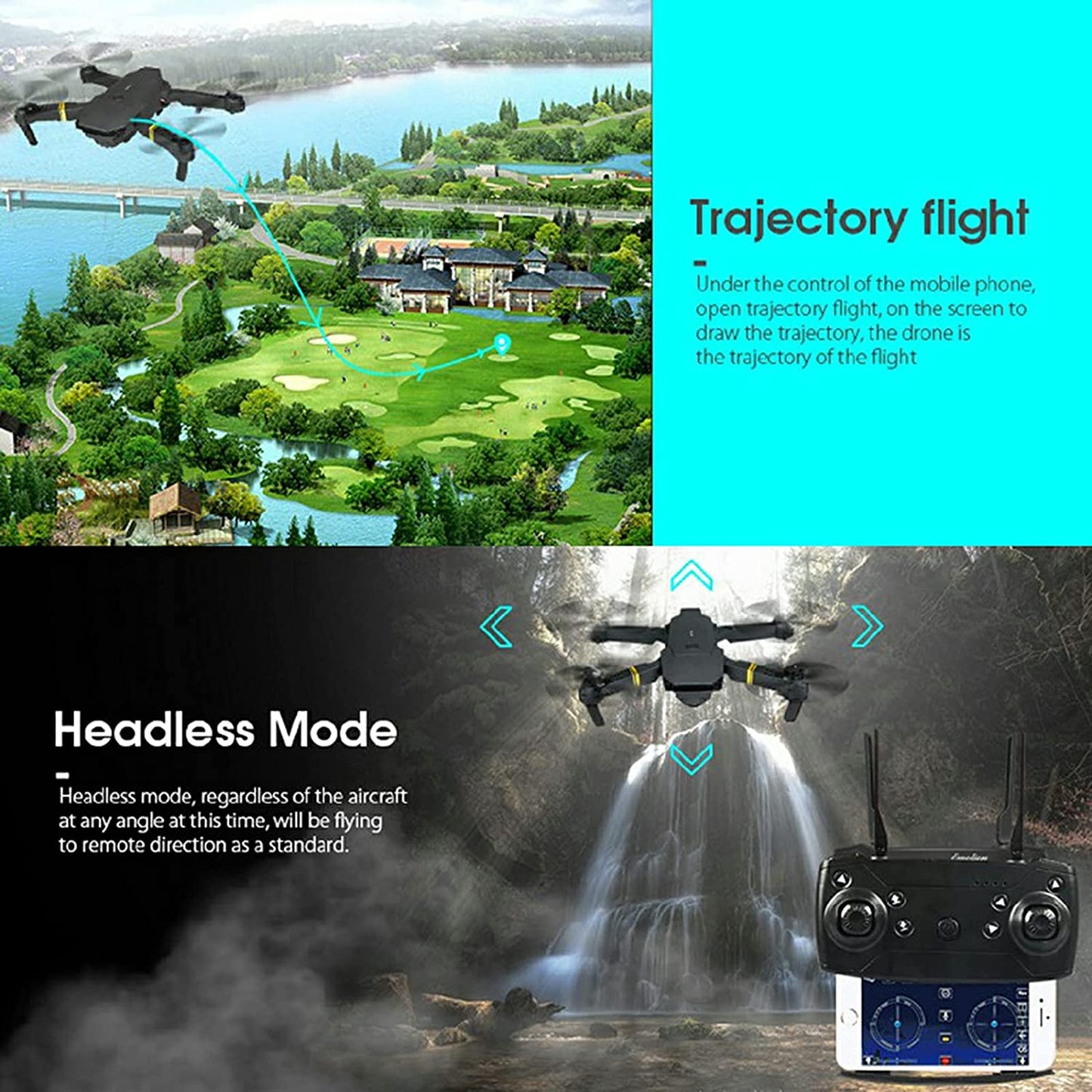 Drone pliable HD avec caméra Wi-Fi – Léger, portable et facile à piloter
