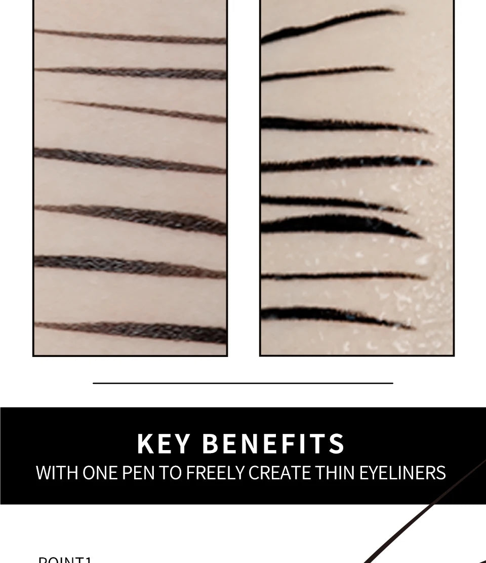 IMAGIC – Eyeliner waterproof mat noir longue tenue – Stylo eyeliner maquillage