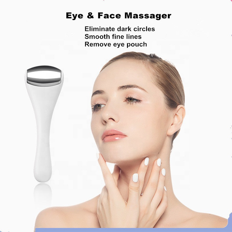 Rouleau de massage visage et yeux – effet froid anti-cernes & anti-fatigue