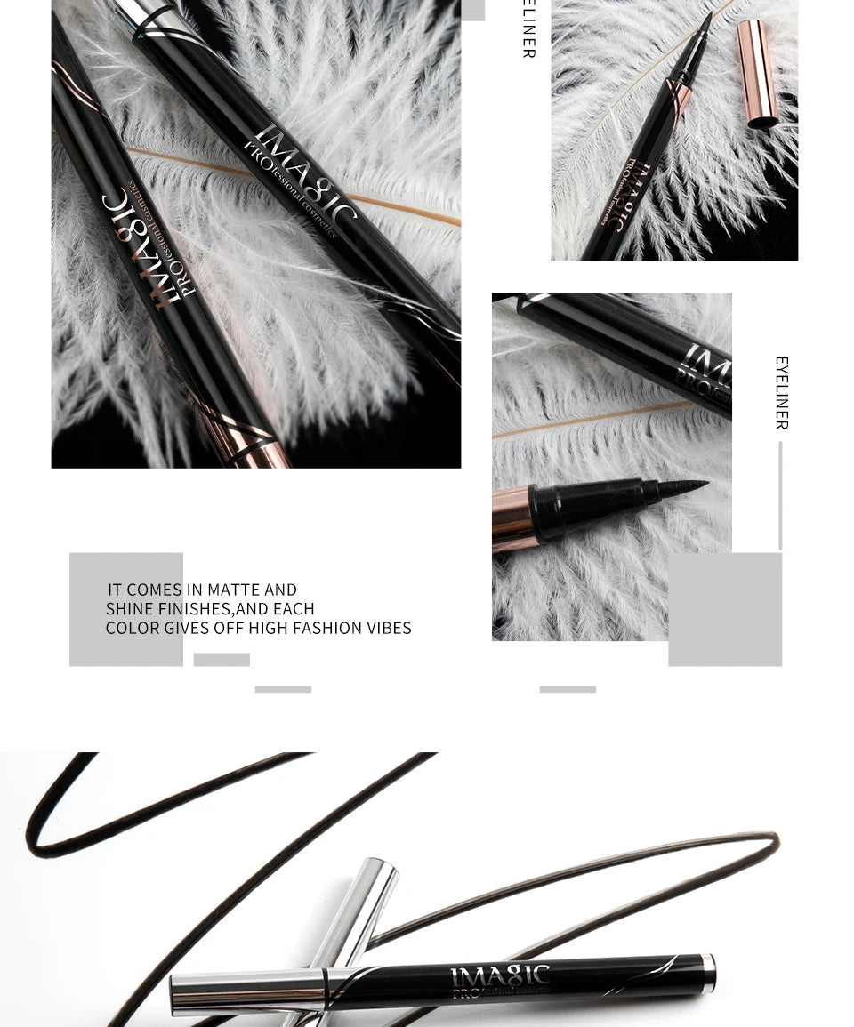 IMAGIC – Eyeliner waterproof mat noir longue tenue – Stylo eyeliner maquillage