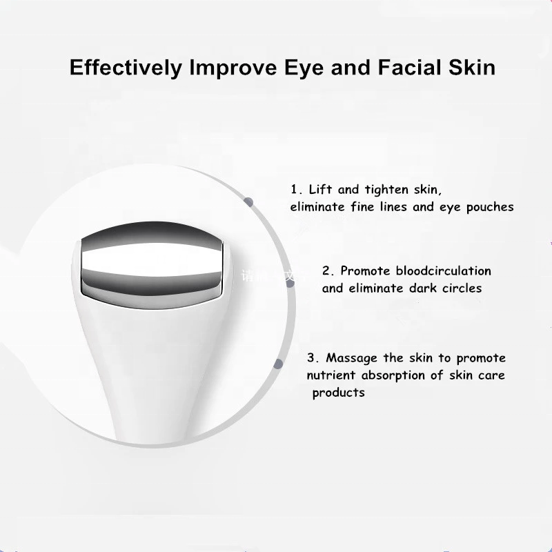 Rouleau de massage visage et yeux – effet froid anti-cernes & anti-fatigue