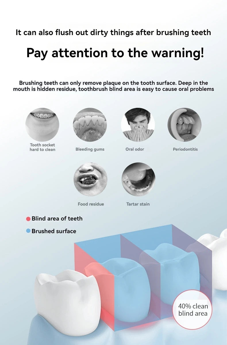 Hydropulseur dentaire manuel haute pression – Nettoyage efficace des dents