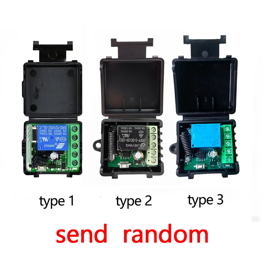 Commutateur sans fil avec télécommande 433Mhz, récepteur de relais DC 12V 1CH RF 10A et transmetteur 2CH pour serrure électromagnétique de porte