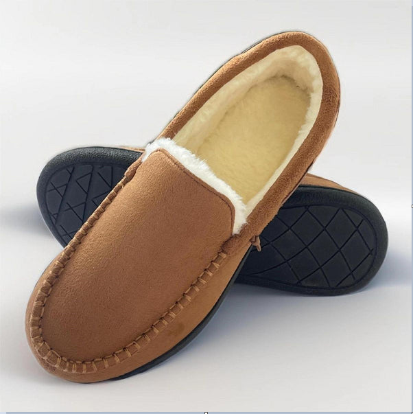 Chaussons Homme Hiver Fourrés – Confort Chaud & Élégant