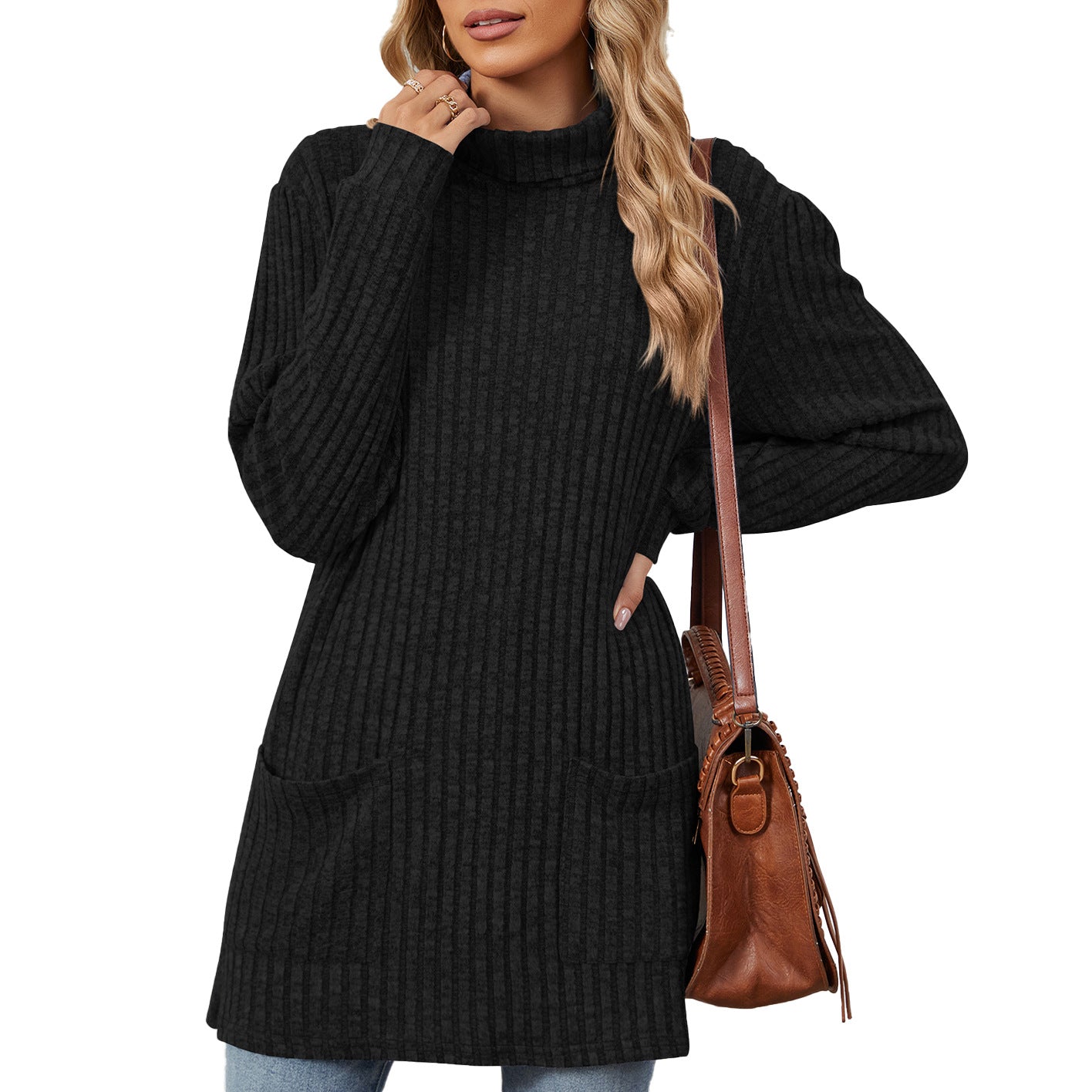 Pull Femme Long Casual Confort