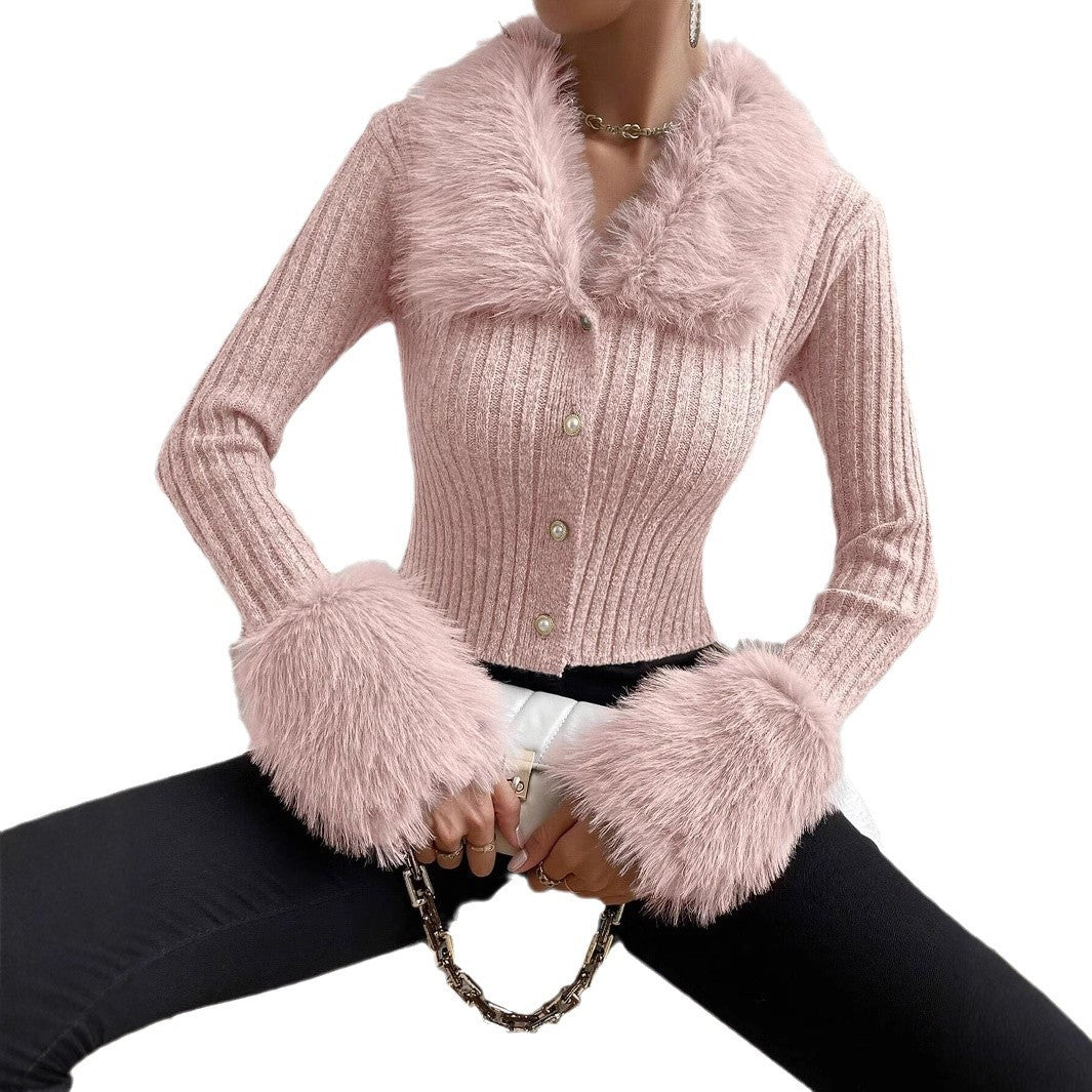 Pull femme noir ajusté manches longues
