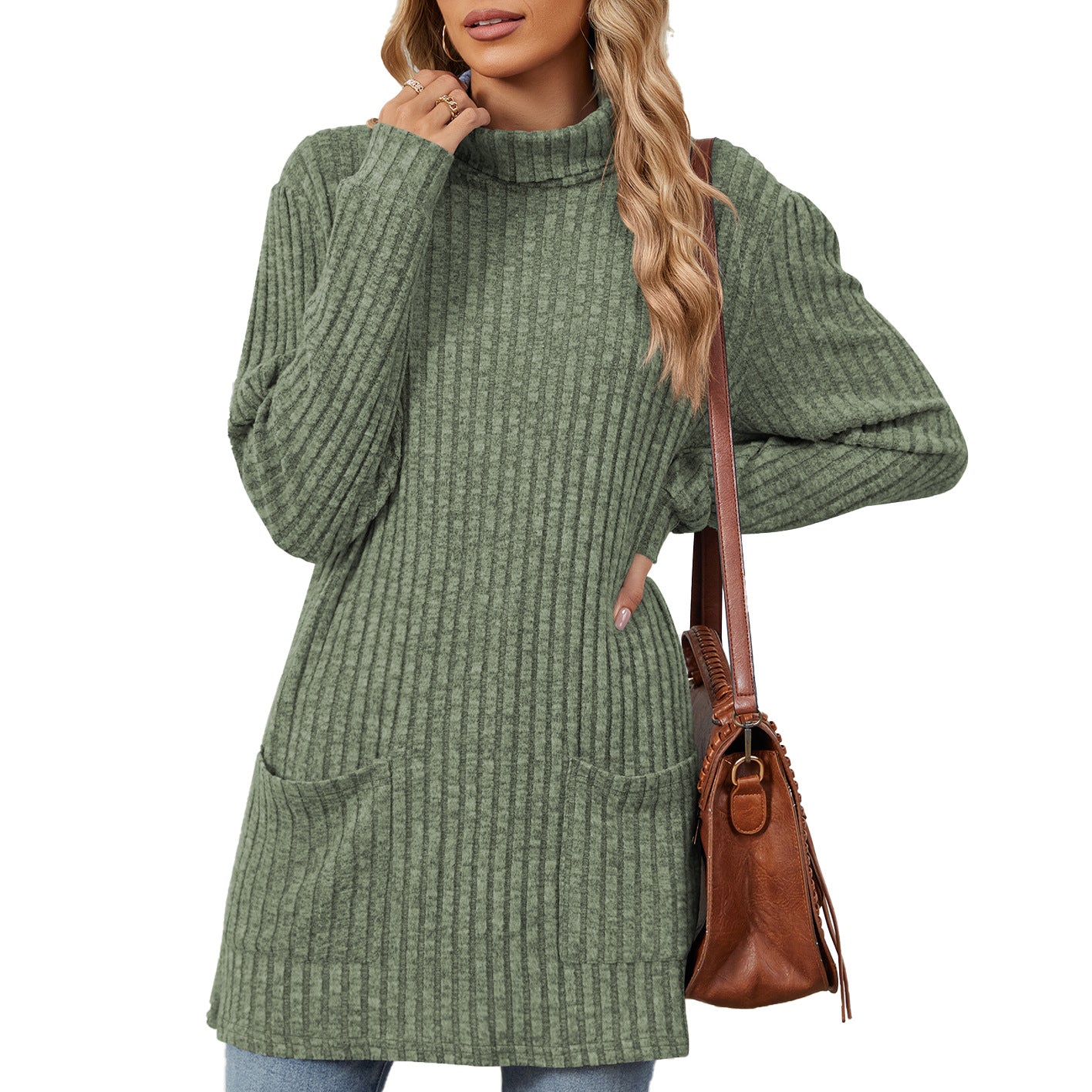 Pull Femme Long Casual Confort