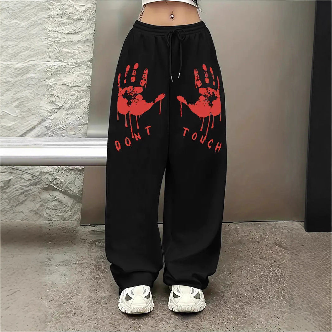 Jogging Femme Imprimé Streetwear – Confort & Style Urbain