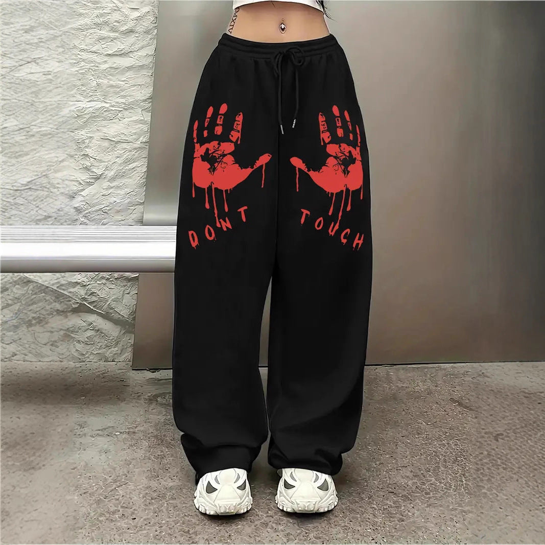 Jogging Femme Imprimé Streetwear – Confort & Style Urbain