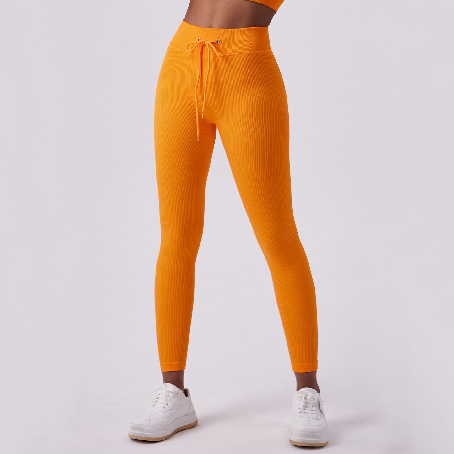 Legging de Yoga Femme Taille Haute à Cordon – Effet Galbant & Confort Extérieur
