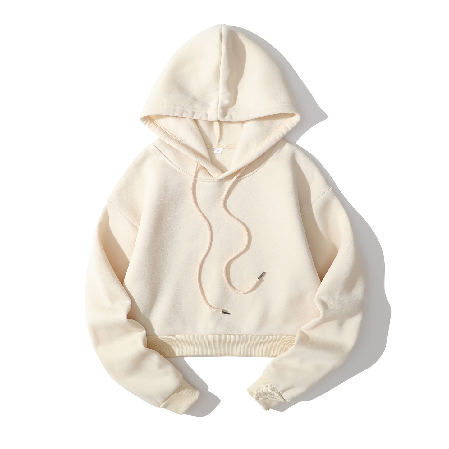 Hoodie Femme Court Taille Haute – Sweat à Capuche Polaire Tendance