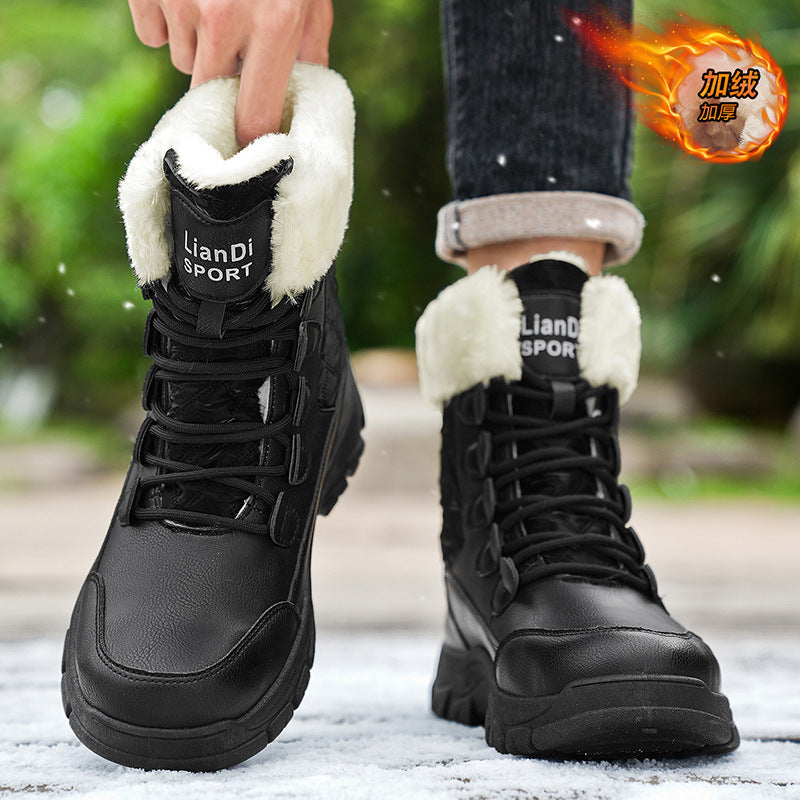 Bottes Homme Fourrées Antidérapantes – Hiver & Confort