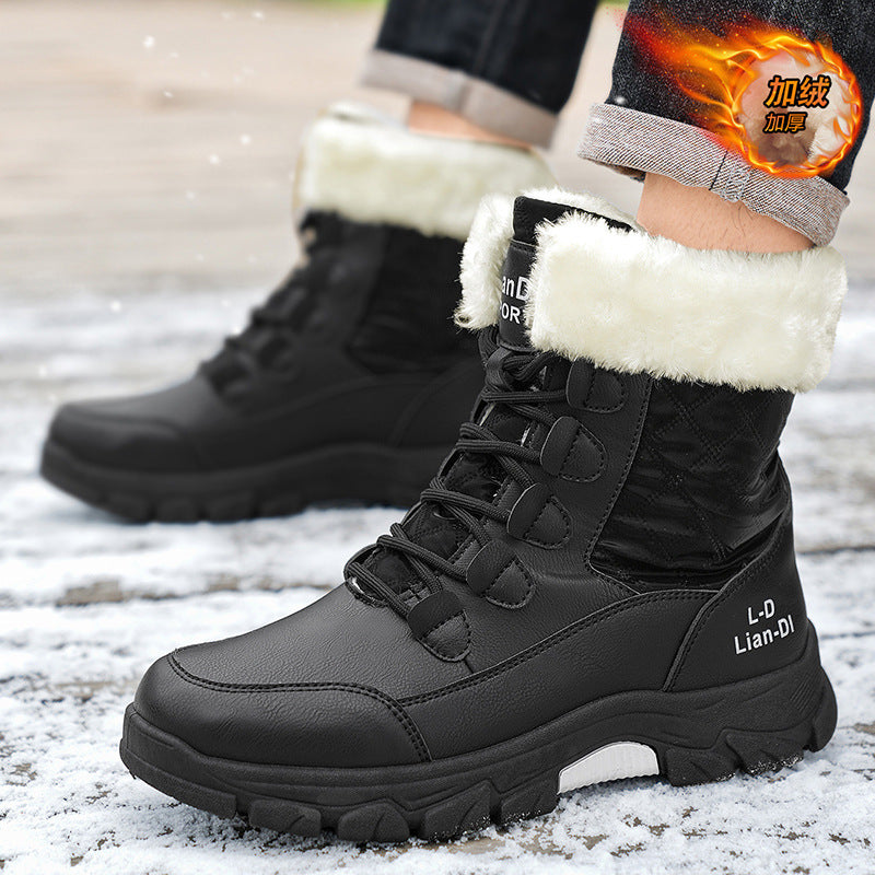 Bottes Homme Fourrées Antidérapantes – Hiver & Confort