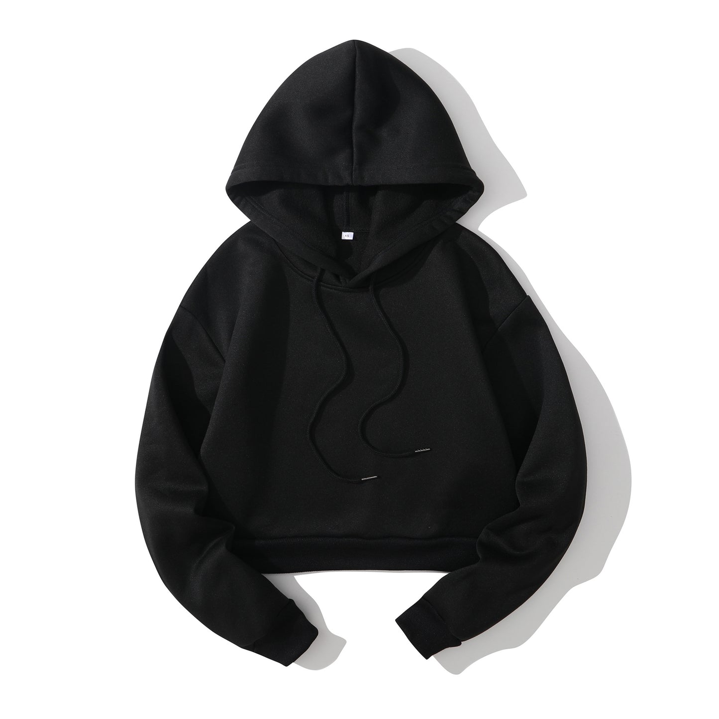 Hoodie Femme Court Taille Haute – Sweat à Capuche Polaire Tendance